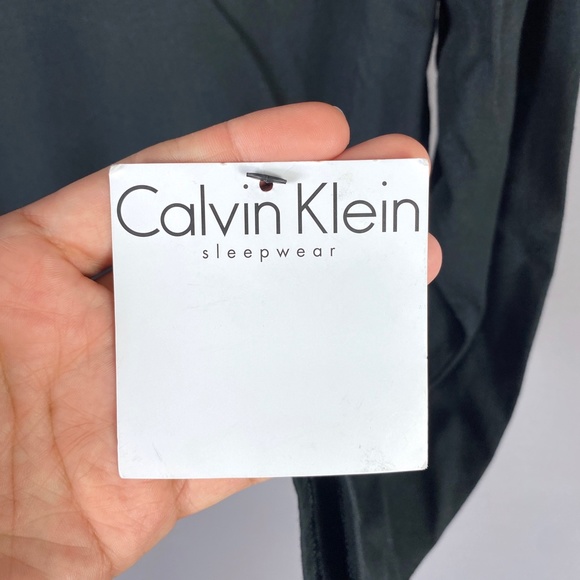 Calvin Klein Sleepwear Womens Scoop Neck Long Sleeve TOP ONLY in Black S… - Picture 7 of 8